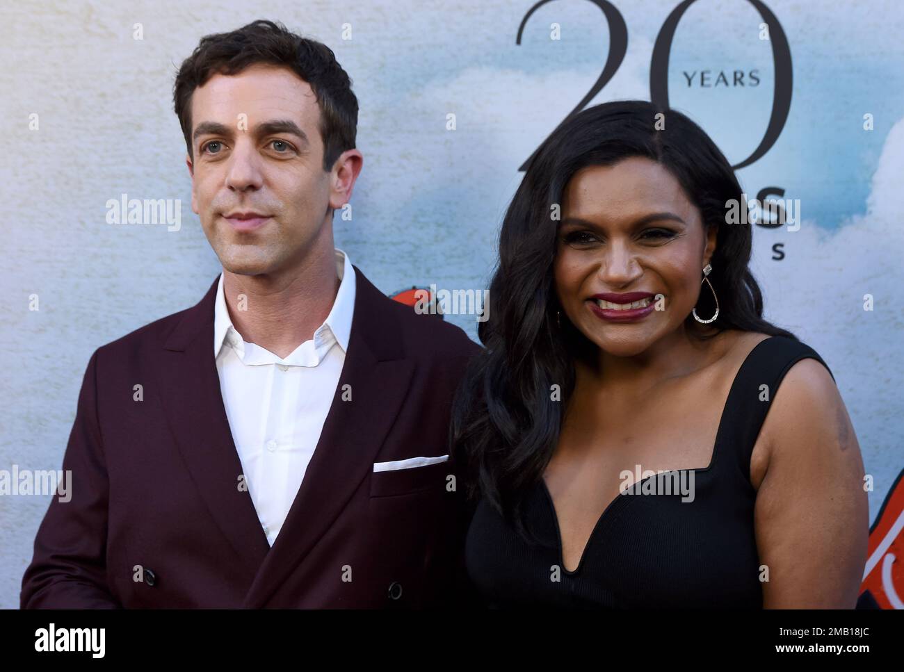 Mindy Struss Mindy Kaling and B.J. Novak arrive at the premiere of