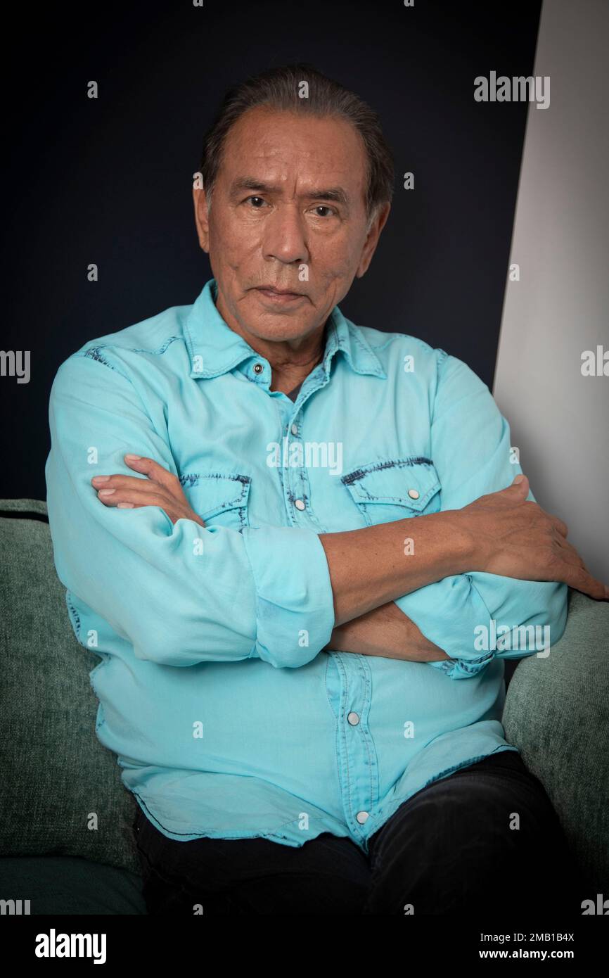 Wes Studi poses for a portrait in New York on June 14, 2022, to promote