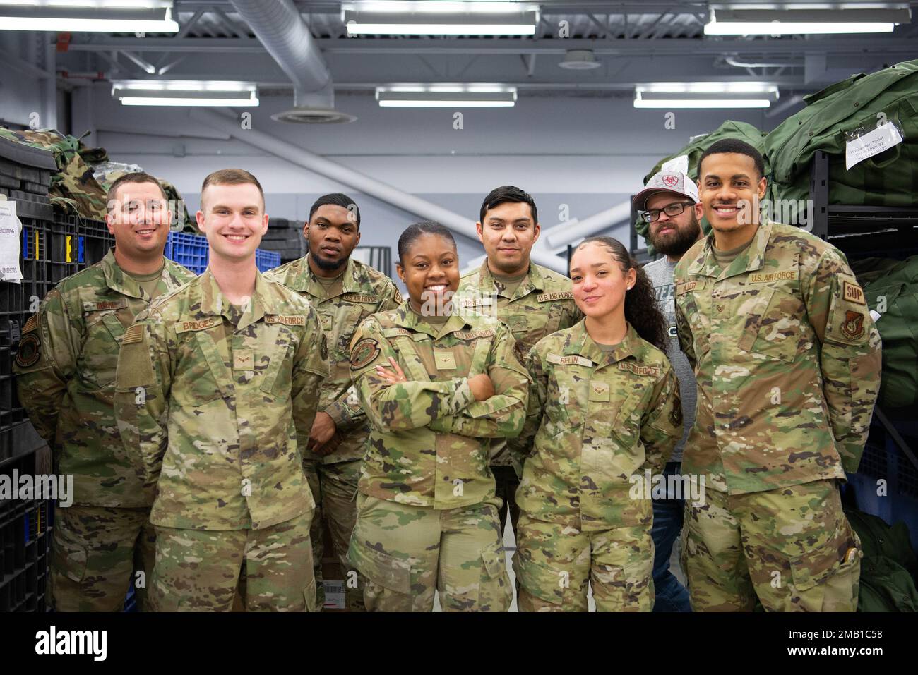 U.S. Airmen assigned to the 354th Logistics Readiness Squadron