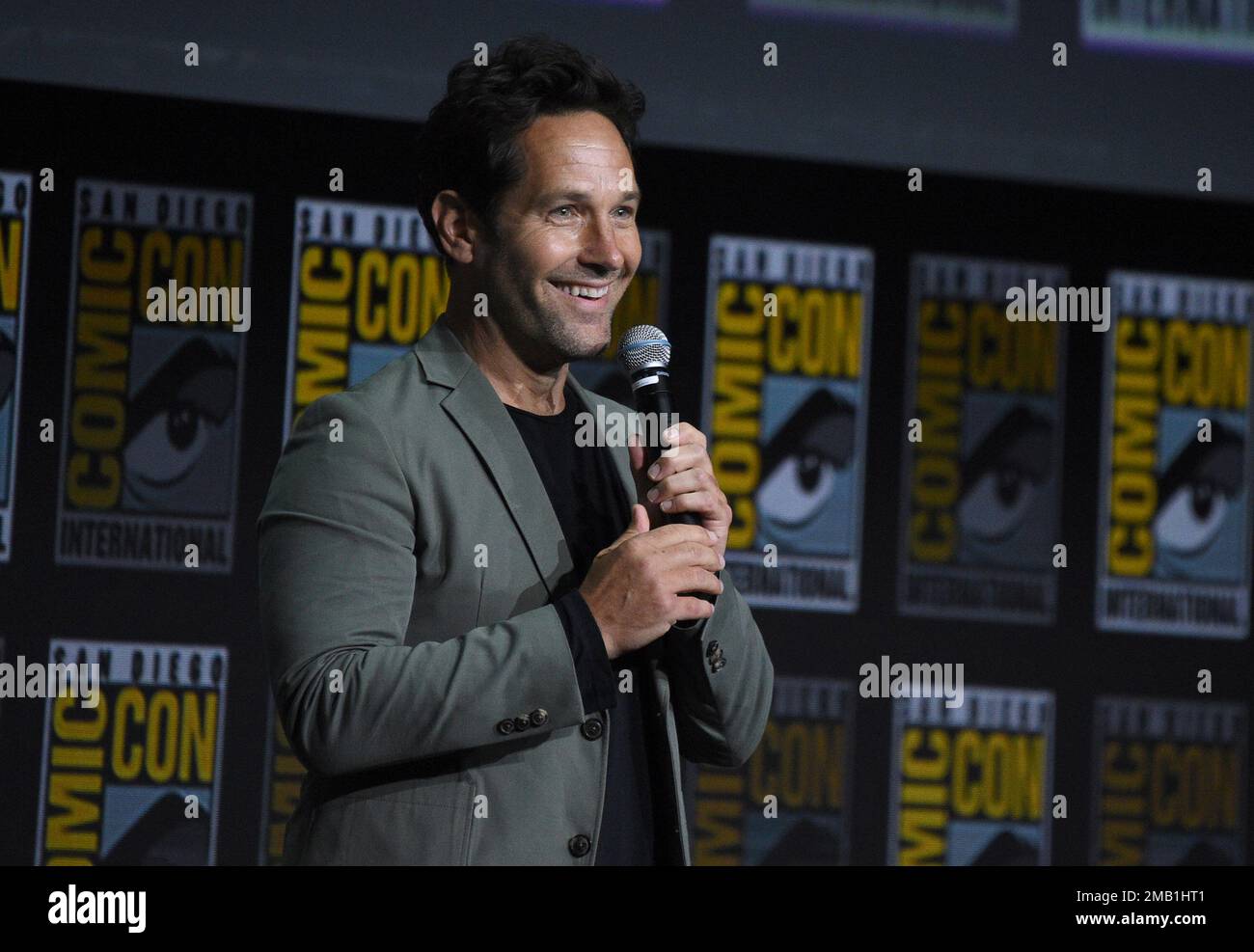 Paul Rudd attends a panel for Marvel Studios on day three of ComicCon