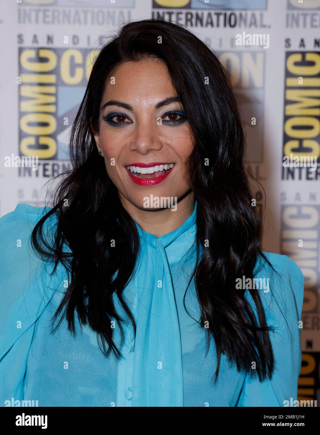 Ginger Gonzaga attends the Marvel Studios press line on day three of