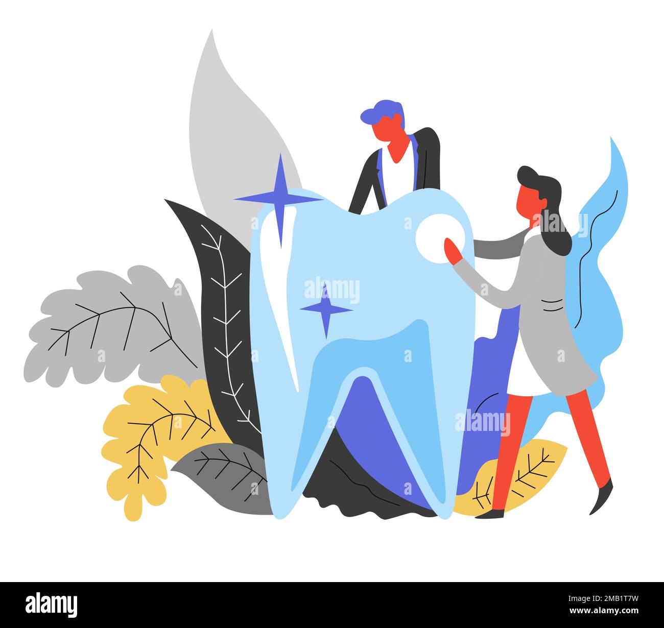 Brushing teeth hospital Stock Vector Images - Alamy