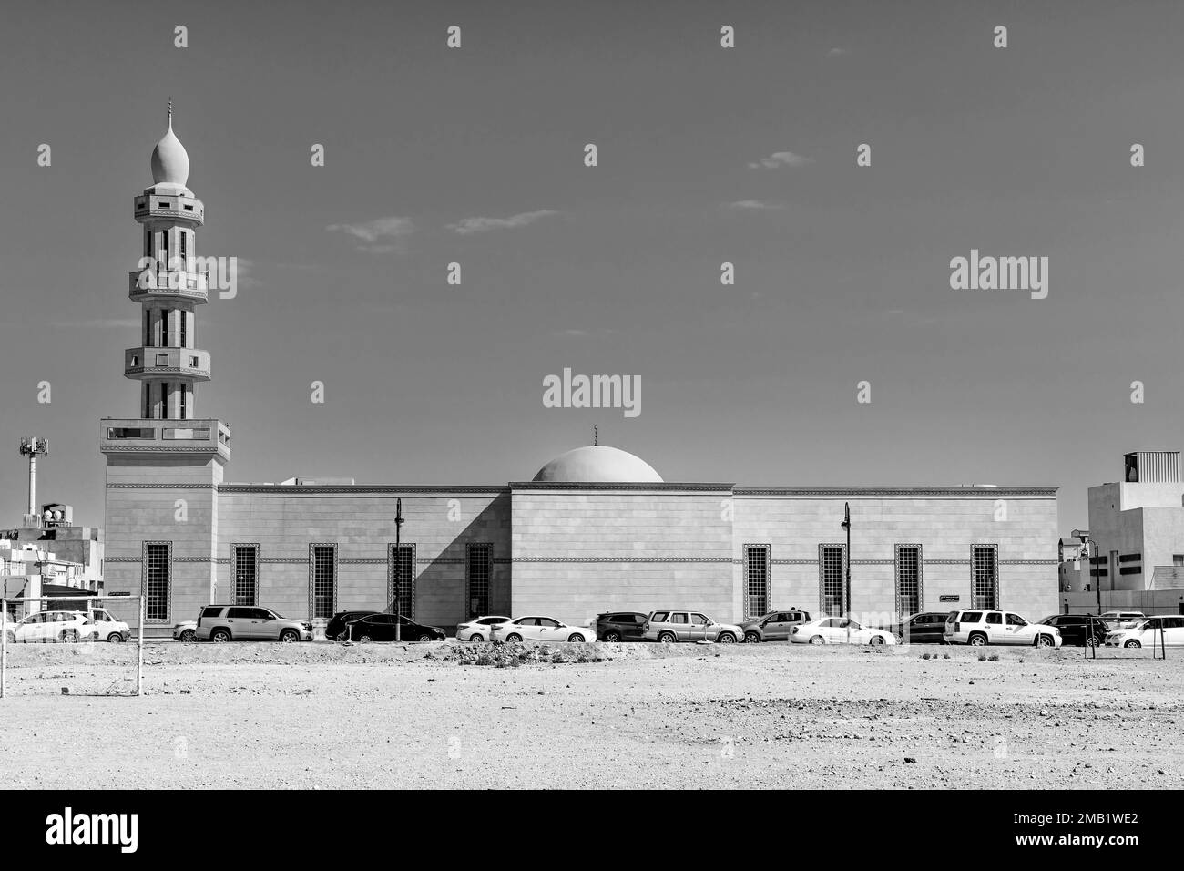 Mosque B&W Stock Photo