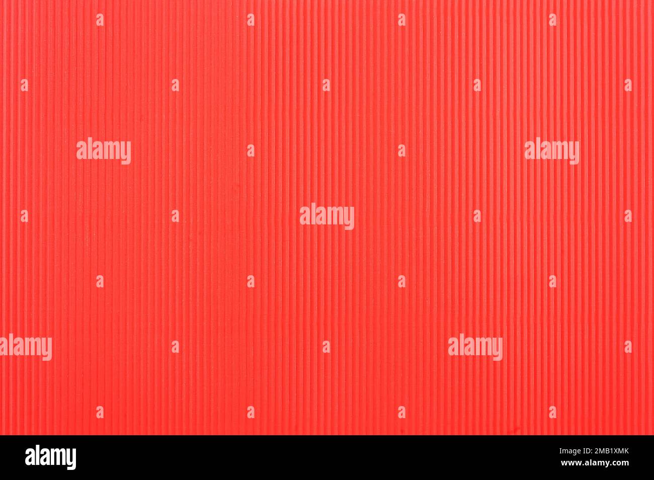 Red corrugated paper textured background Stock Photo