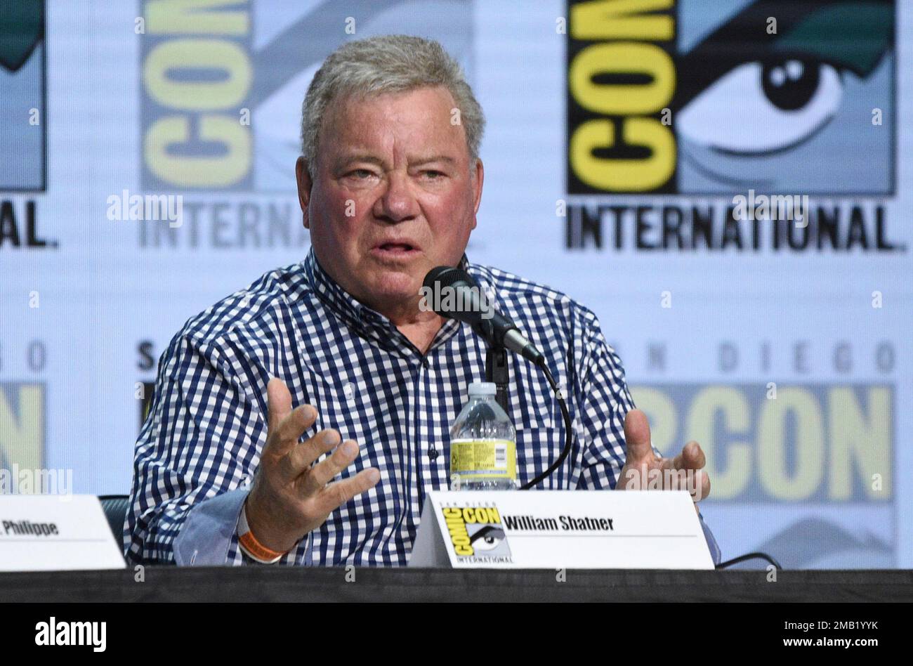 William Shatner Attends The Shatner On Shatner Panel On Day One Of William Shatner Attends The Shatner On Shatner Panel On Day One Of Comic Con International On Thursday July 21 2022 In San Diego Photo By Richard Shotwellinvisionap 2MB1YYK