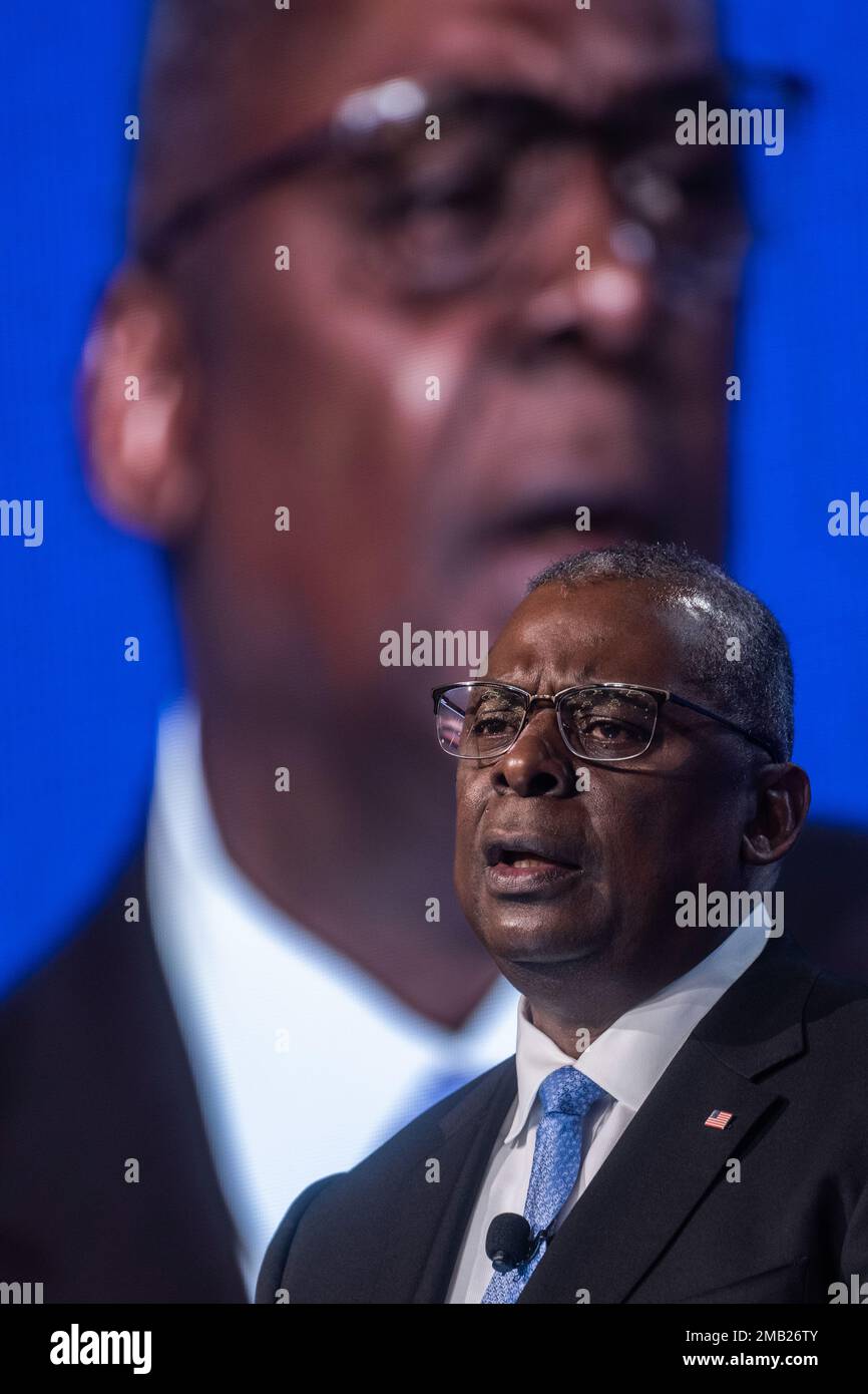 Secdef Coin Austin Secretary of Defense Lloyd J. Austin III addresses the Shangri-La ...