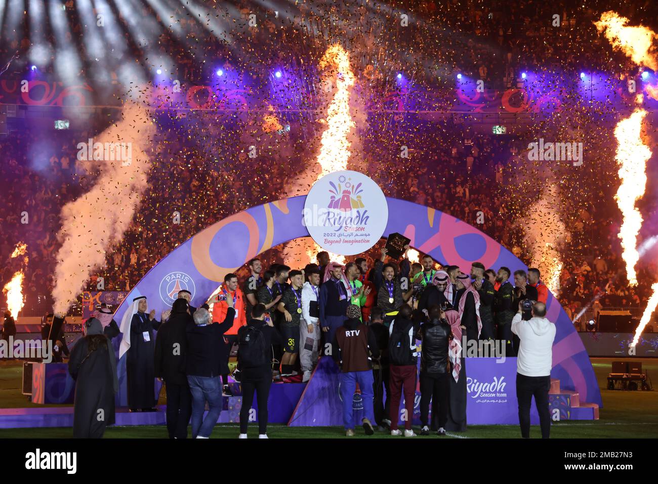 Riyadh. 19th Jan, 2023. Photo taken on Jan. 19, 2023 shows the awarding