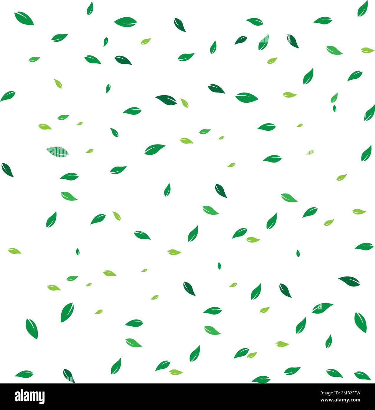 fying leaves background illustration desing Stock Vector