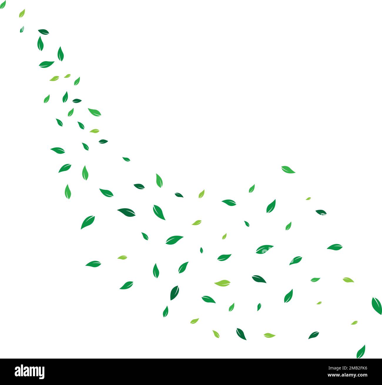 fying leaves background illustration desing Stock Vector