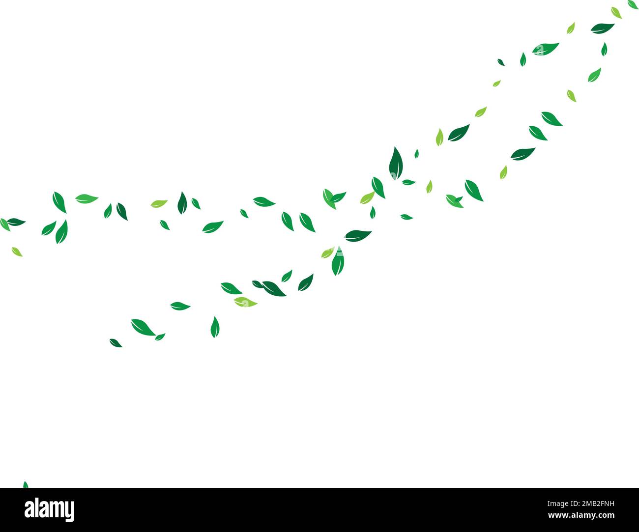 fying leaves background illustration desing Stock Vector