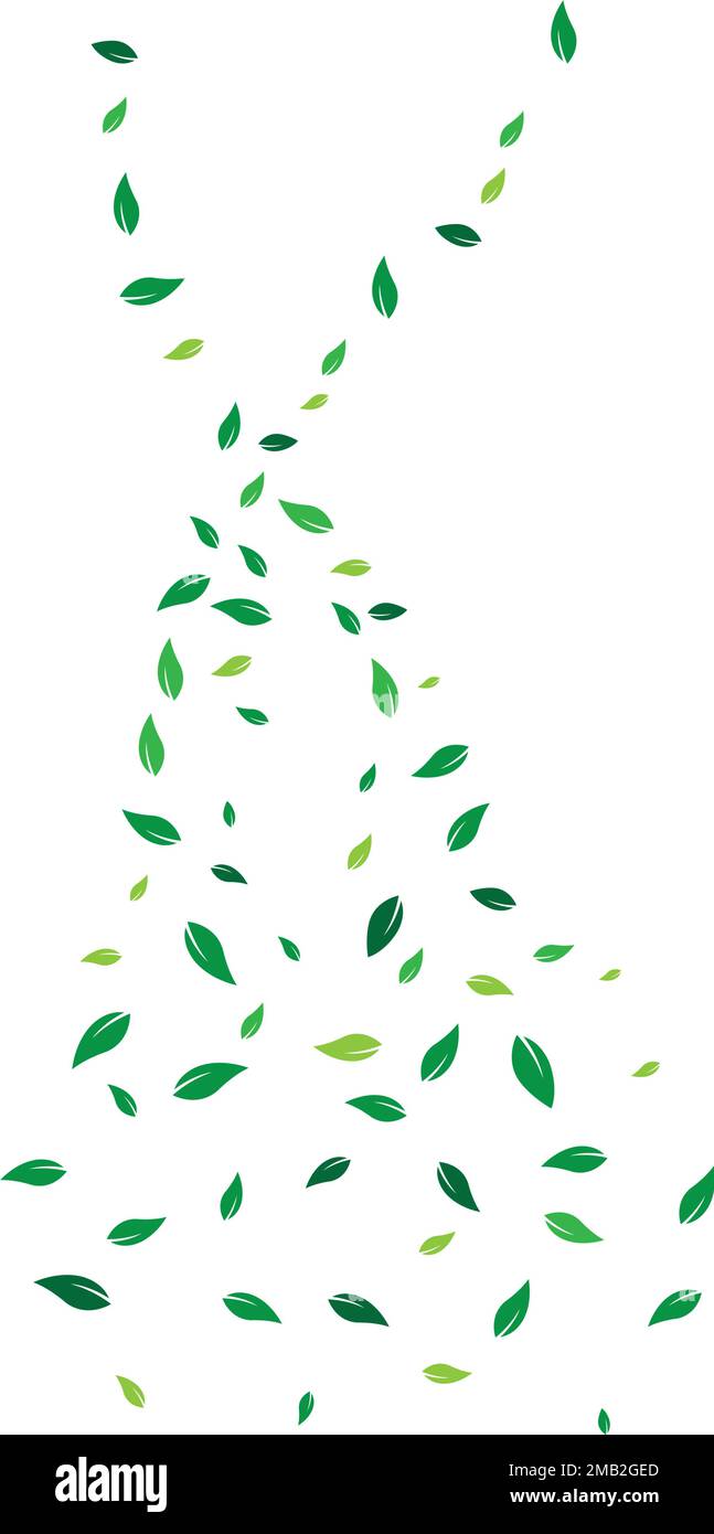 fying leaves background illustration desing Stock Vector