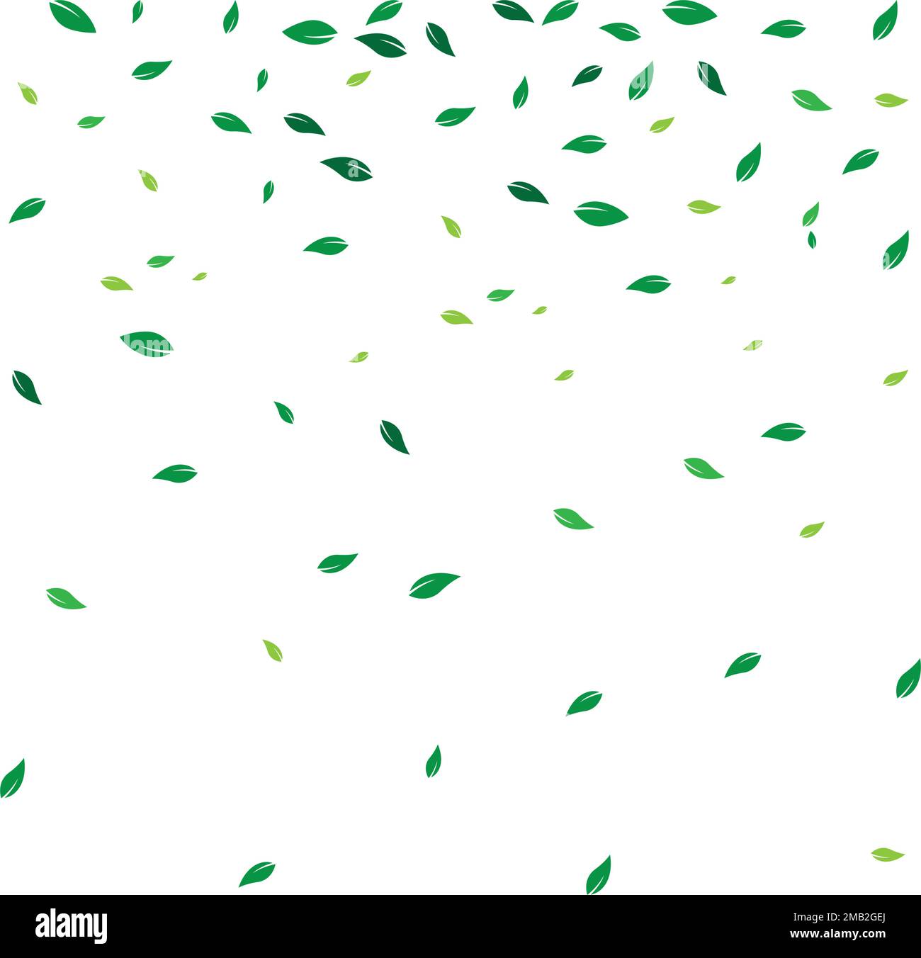 fying leaves background illustration desing Stock Vector