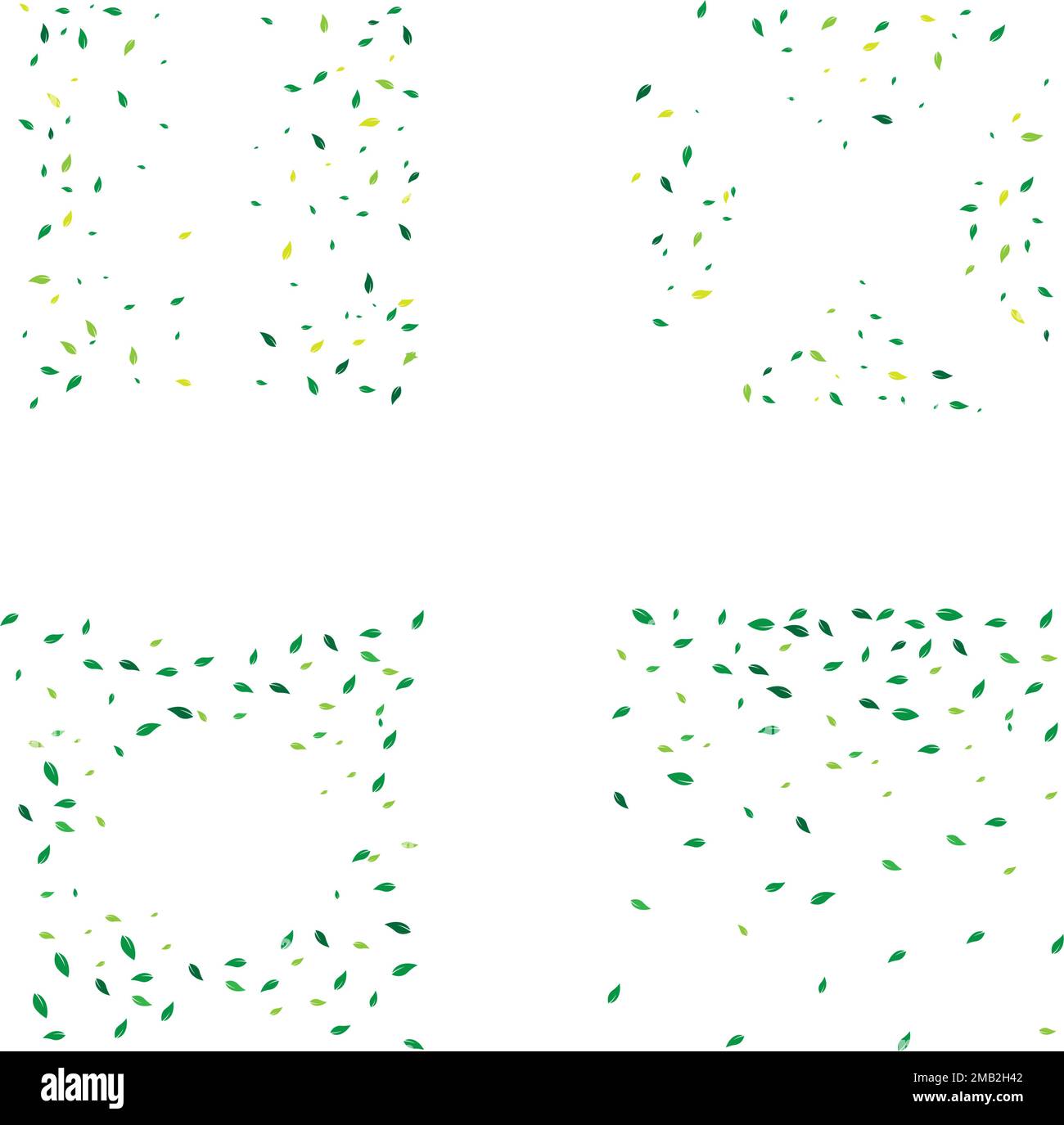 fying leaves background illustration desing Stock Vector