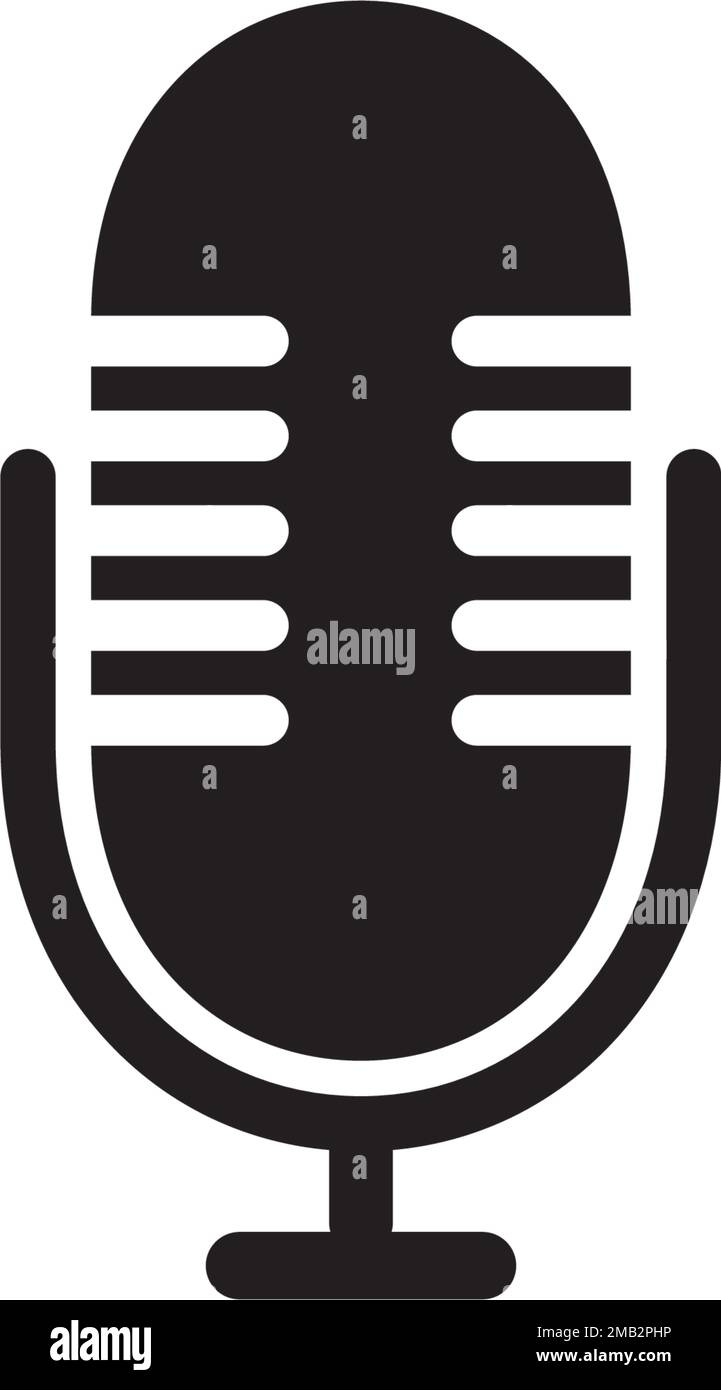 microphone icon vector template flat design Stock Vector Image & Art ...