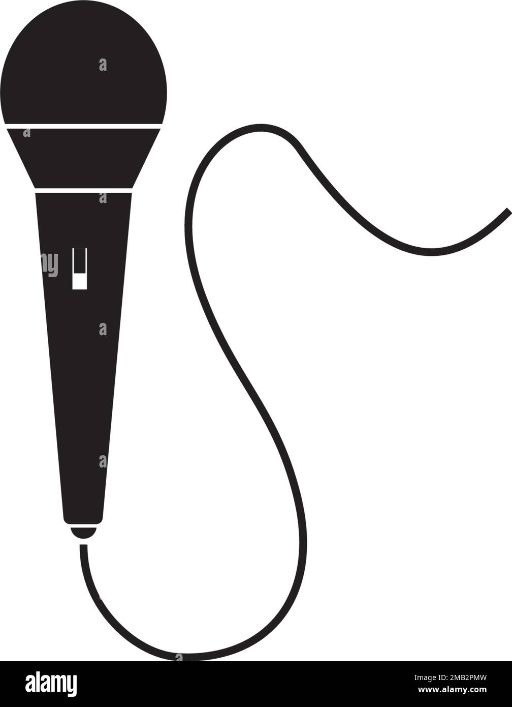 microphone icon vector template flat design Stock Vector Image & Art ...