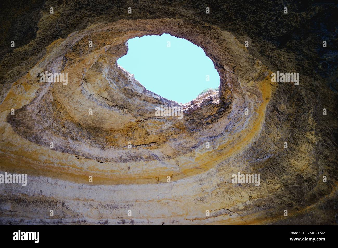 The scenic Algar de Benagil cave in Portugal Stock Photo