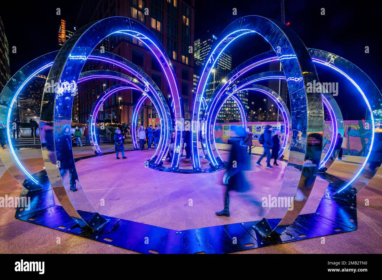 London, UK. 19th Jan, 2023. Toroid by This is Loop Winter Lights