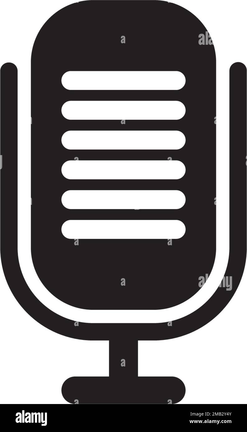 microphone icon vector template flat design Stock Vector Image & Art ...