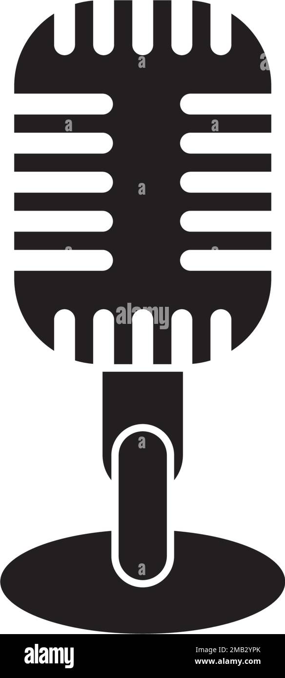 microphone icon vector template flat design Stock Vector Image & Art ...