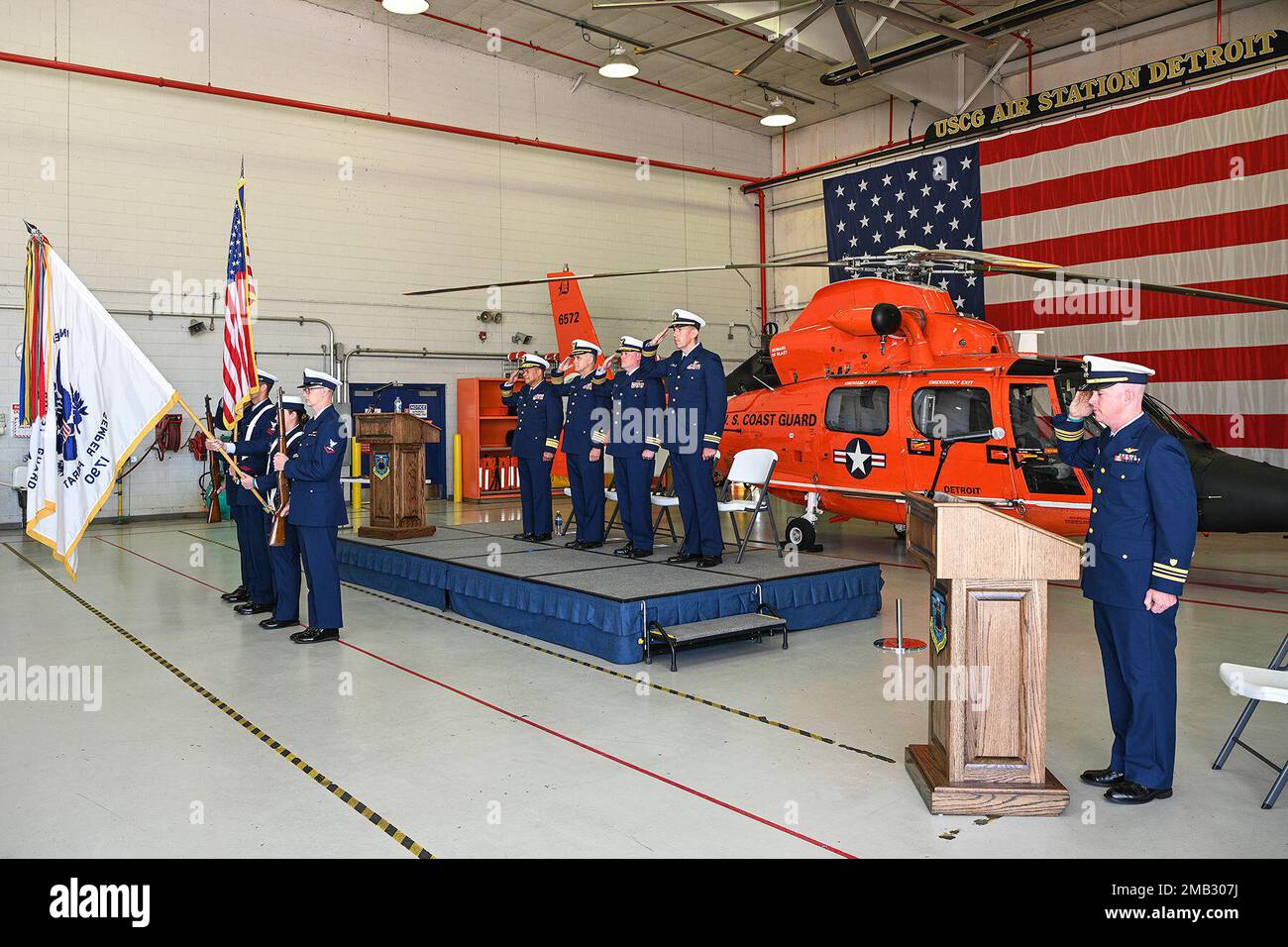 Rear Adm. Michael Johnston, commander of the Ninth Coast Guard District in Cleveland, Ohio, Capt