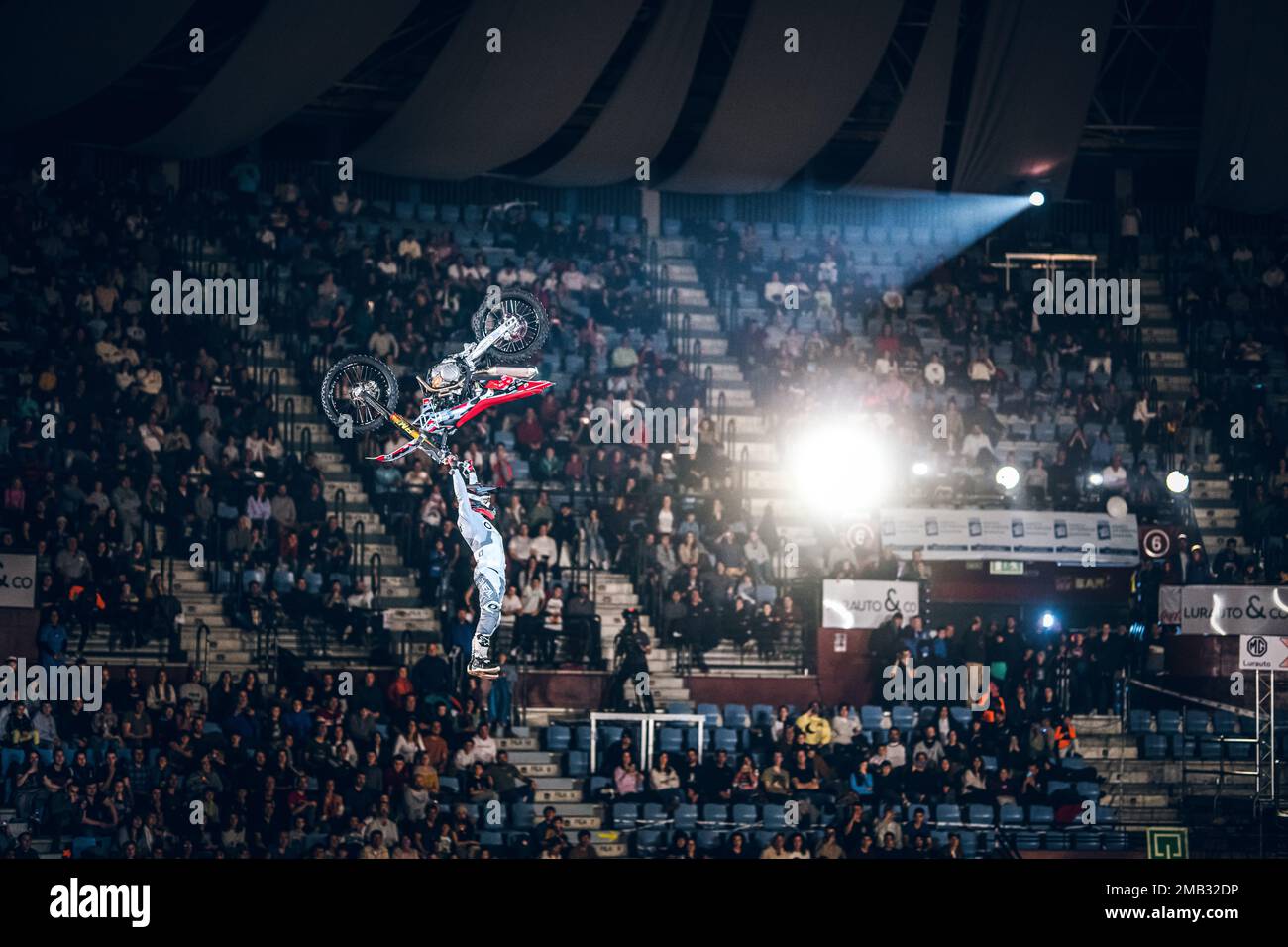 Maikel Melero participating in a Freestyle event in Spain. Stock Photo