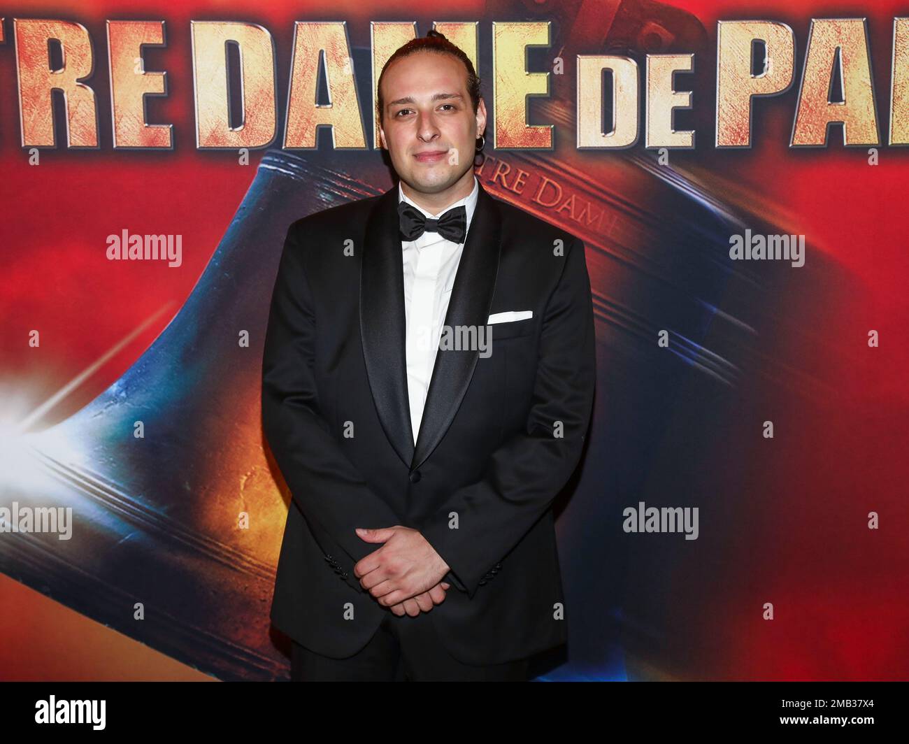 Actor Angelo Del Vecchio attends the "Notre Dame de Paris" opening