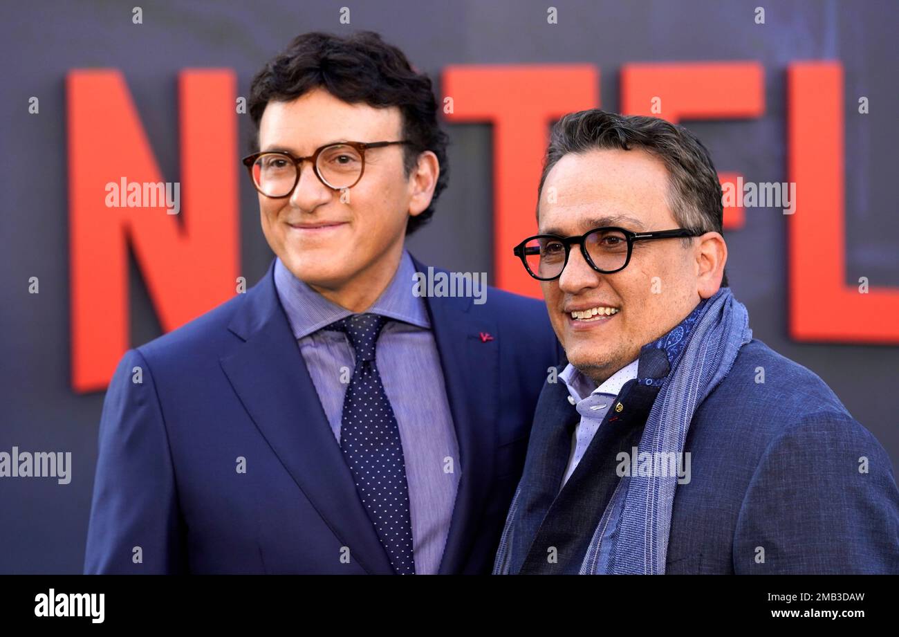Anthony Russo, left, and his brother Joe, codirectors of "The Gray Man