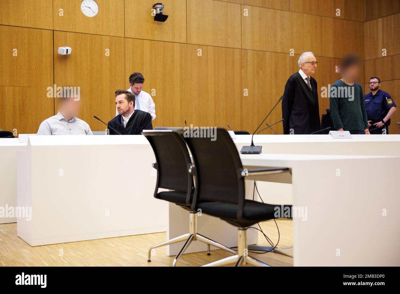 Munich, Germany. 20th Jan, 2023. The two men charged with murder (left ...