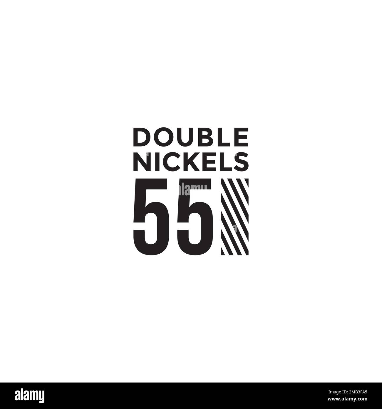 Double Nickels 55 graphic design Stock Vector Image & Art Alamy