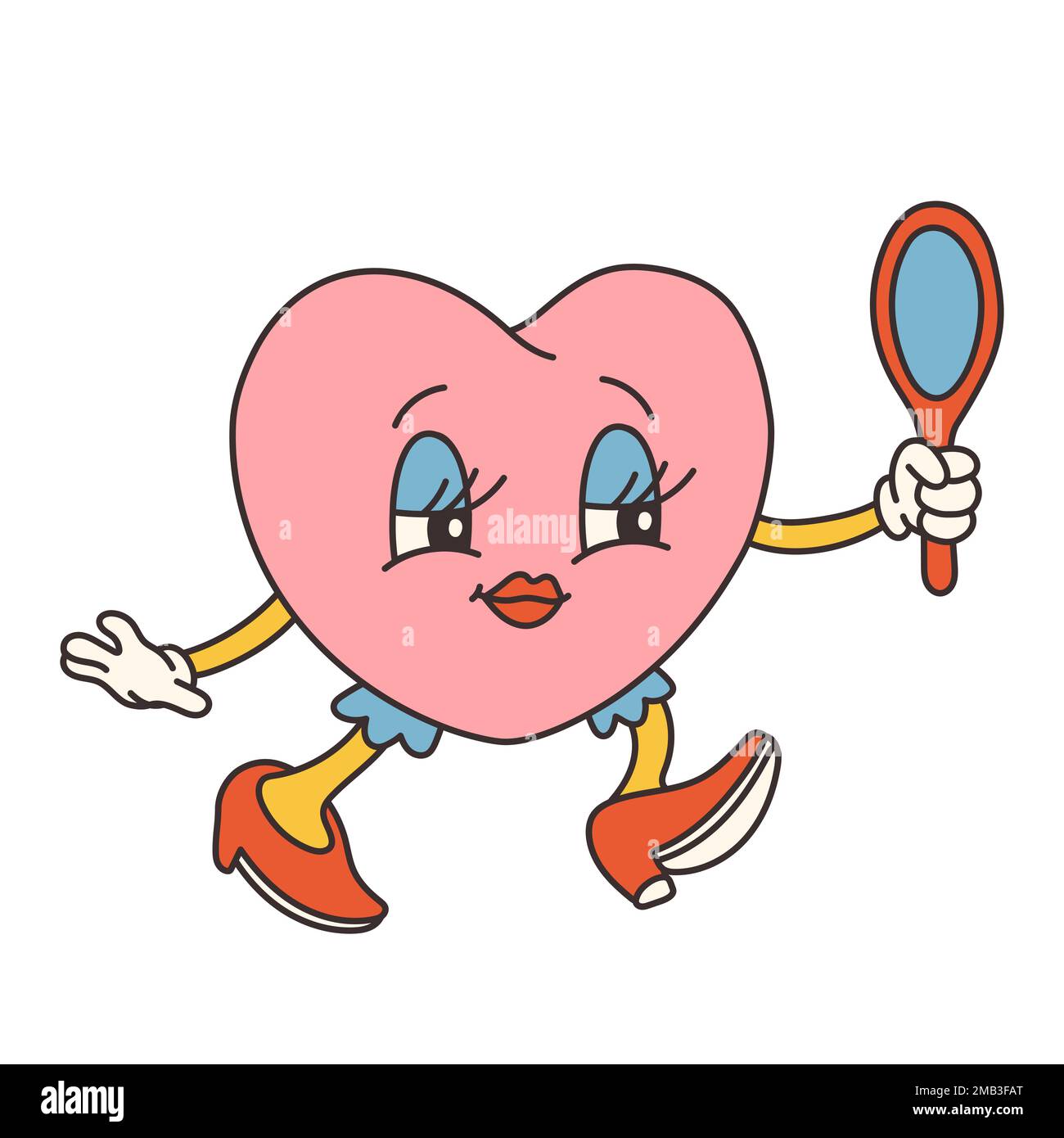 Heart illustration cartoon style hi-res stock photography and images ...