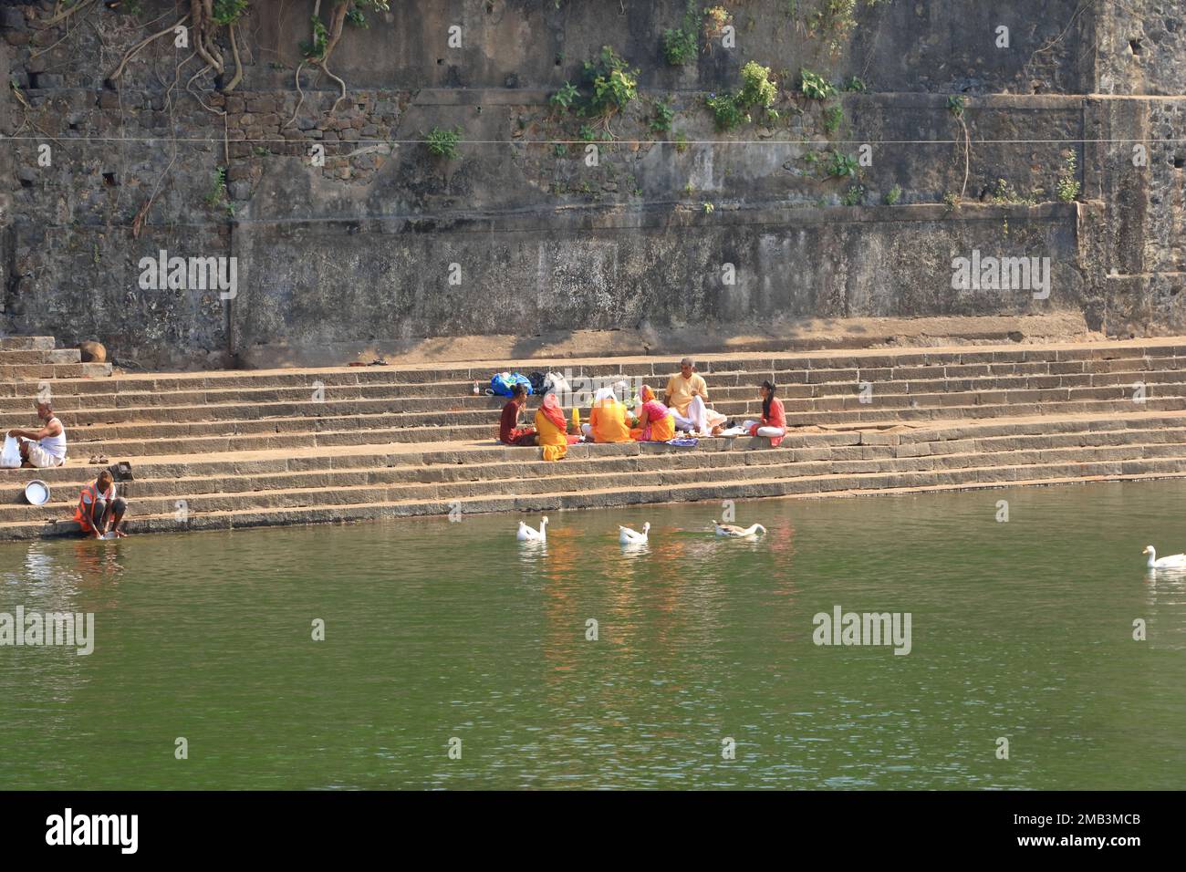 December 21 2022 Mumbai, Maharashtra in India Banganga tank, Mumbai