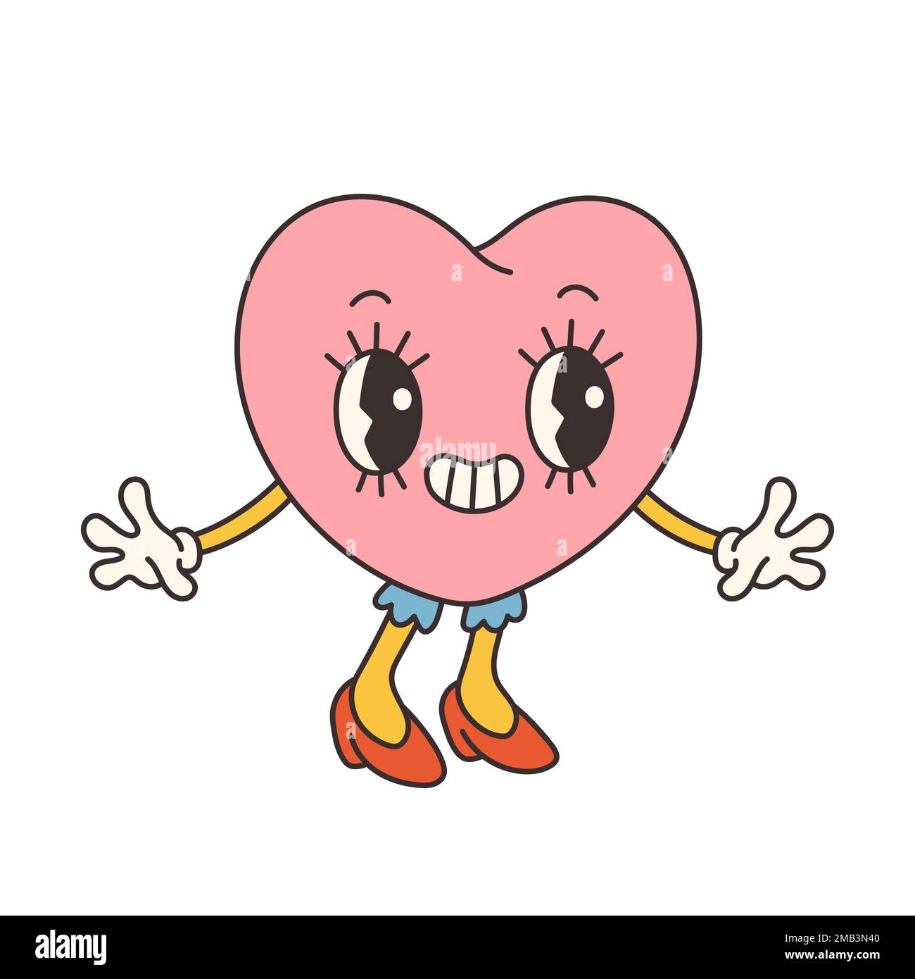 Heart illustration cartoon style hi-res stock photography and images ...