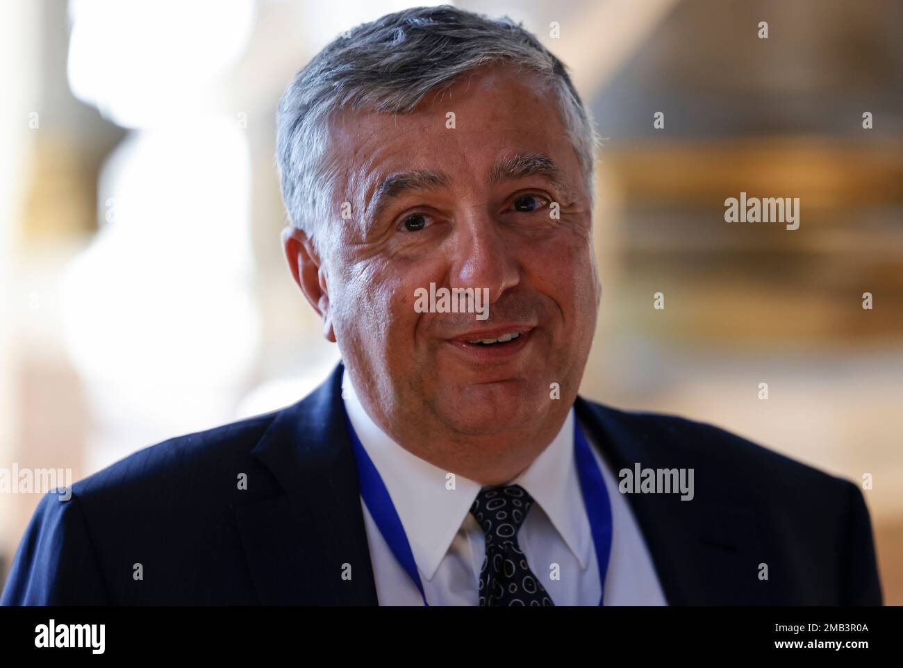 CEO of France, Belgium and Luxembourg BlackRock's subsidiaries Jean-Francois  Cirelli attends the 5th edition of the "Choose France" Business Summit, at  the Palace of Versailles, southwest of Paris, Monday July 11, 2022. (