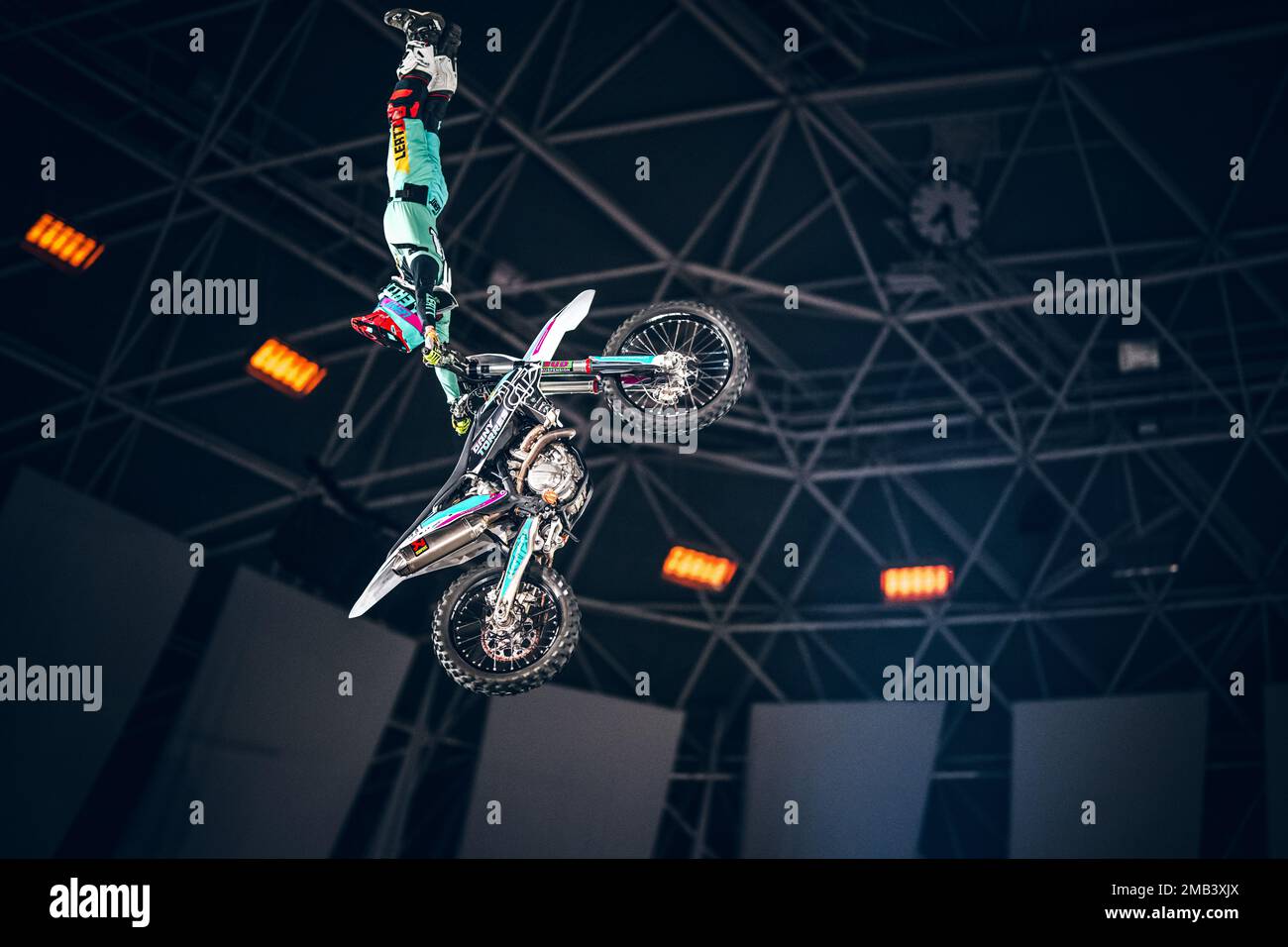 Dany Torres participating in a Freestyle event in Spain. Stock Photo