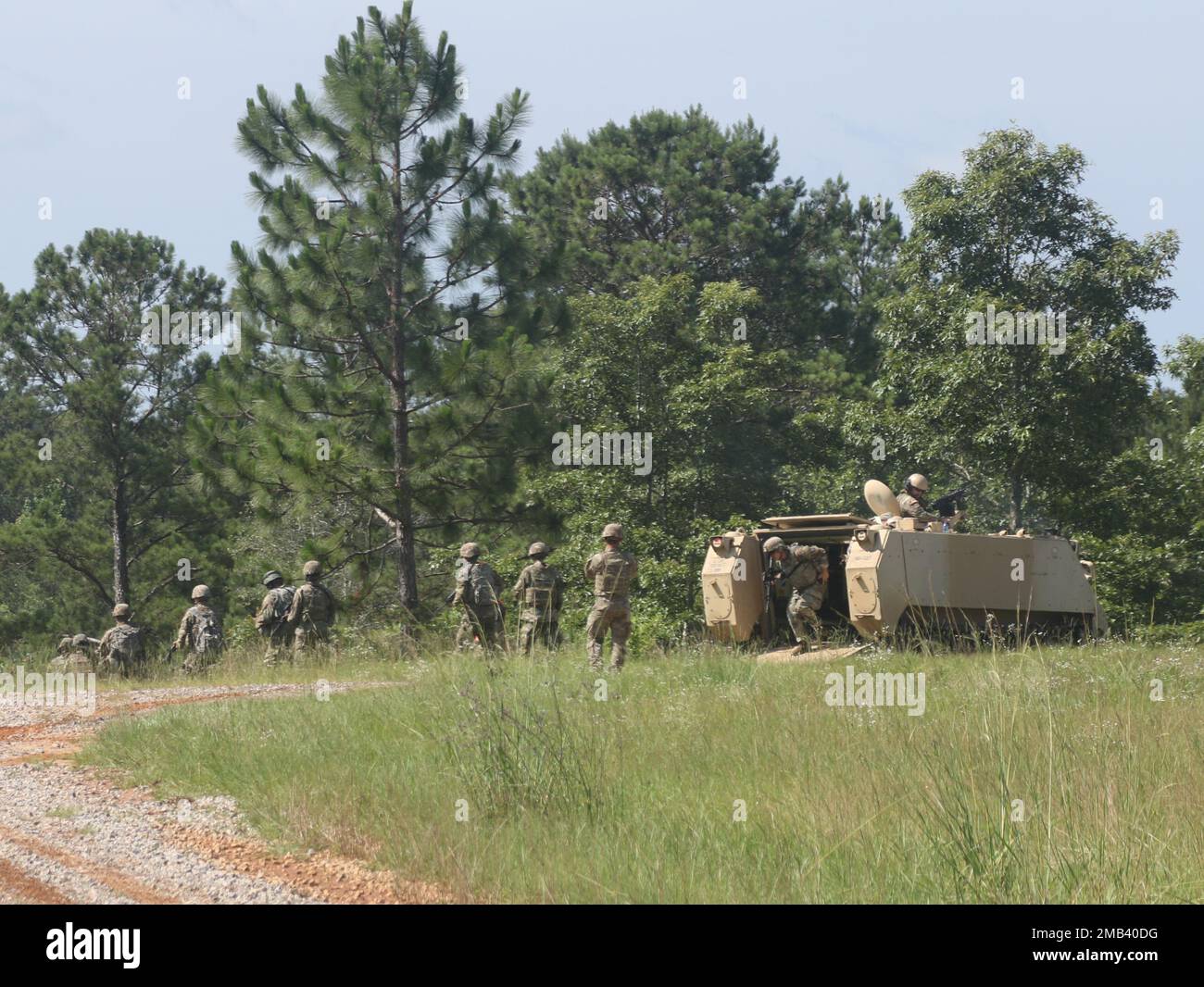 Soldiers with the 287th Engineer Company, 168th Engineer Brigade, 184th Sustainment Command, recently conducted field demolition training at Camp Shelby Joint Forces Training Center in Hattiesburg, Mississippi, on June 11, 2022. The training allows the engineers to fulfill expected tasks of their profession. Stock Photo
