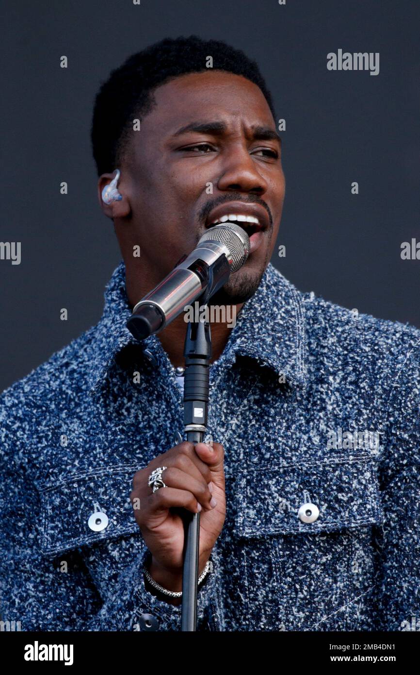 Giveon performs at the Wireless festival in London, Friday, July 8