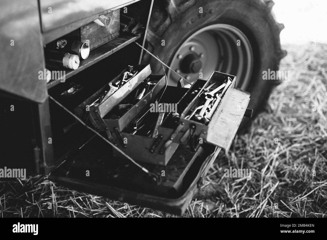 Tool, Repair, Combine harvester Stock Photo Alamy