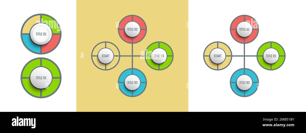 3d vector template for diagram, presentation and business concept. Stock Vector