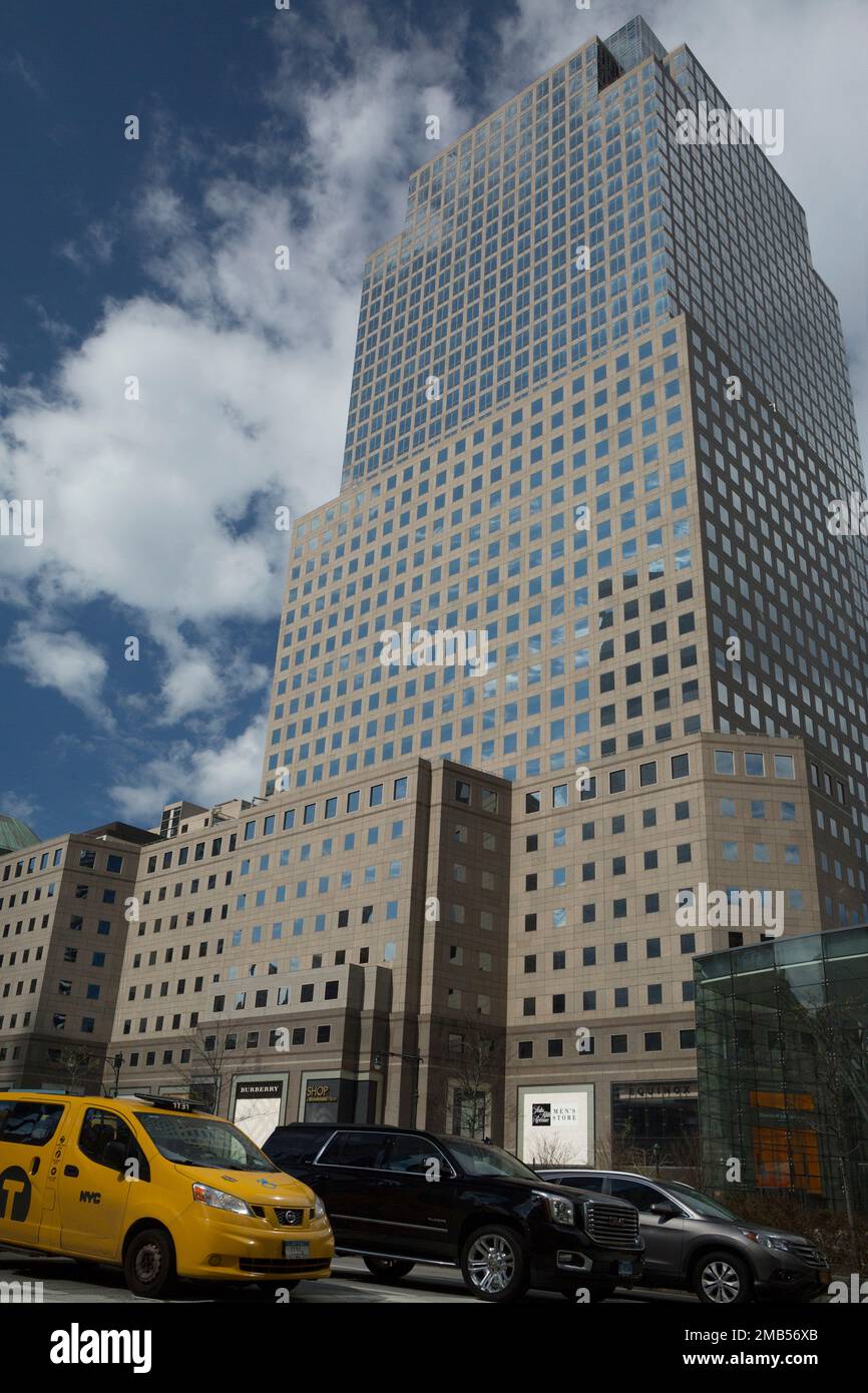 Three World Financial Center in Manhattan, New York Stock Photo