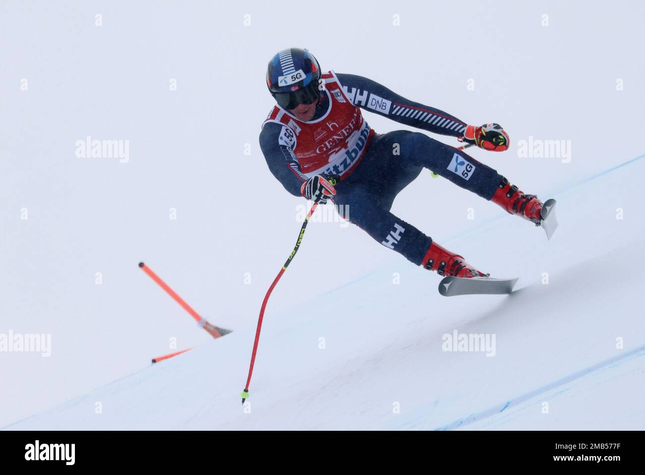 Norway's Adrian Smiseth Sejersted speeds down the course during an