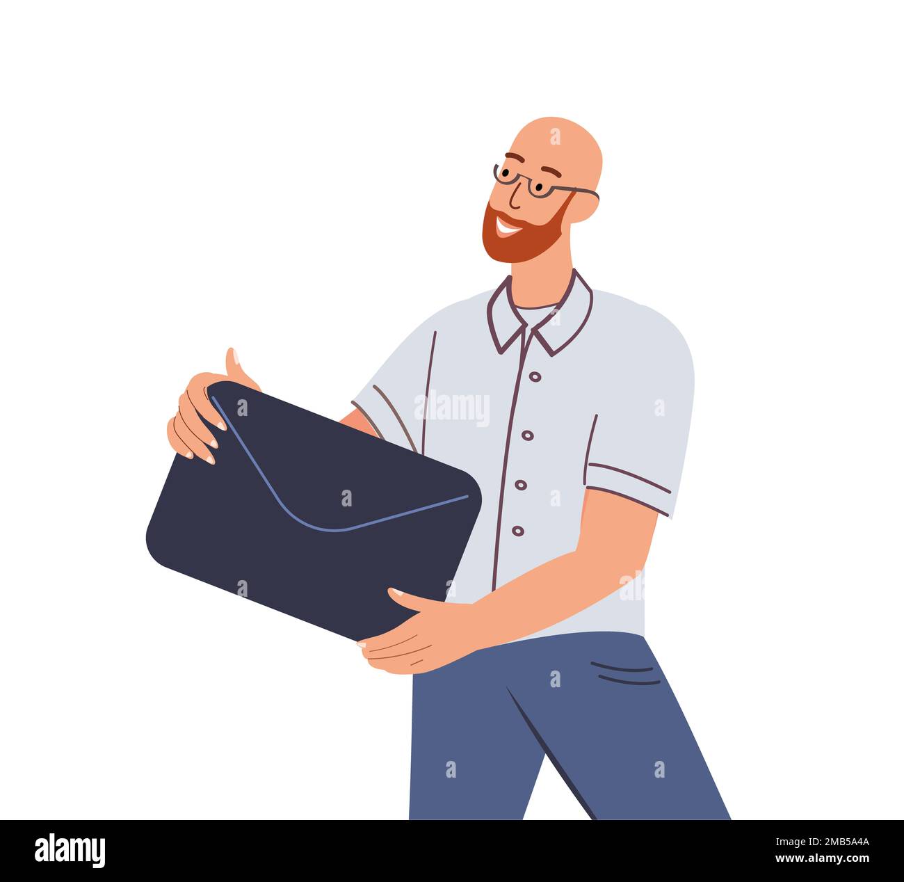 Web Designer Man holding big message sign for online communication,UI