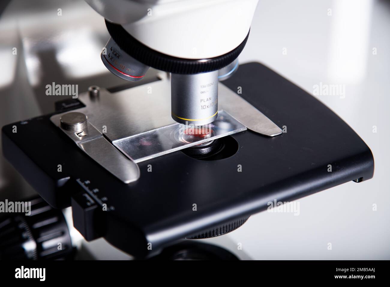 microscope at the medicine and biology laboratory Stock Photo - Alamy