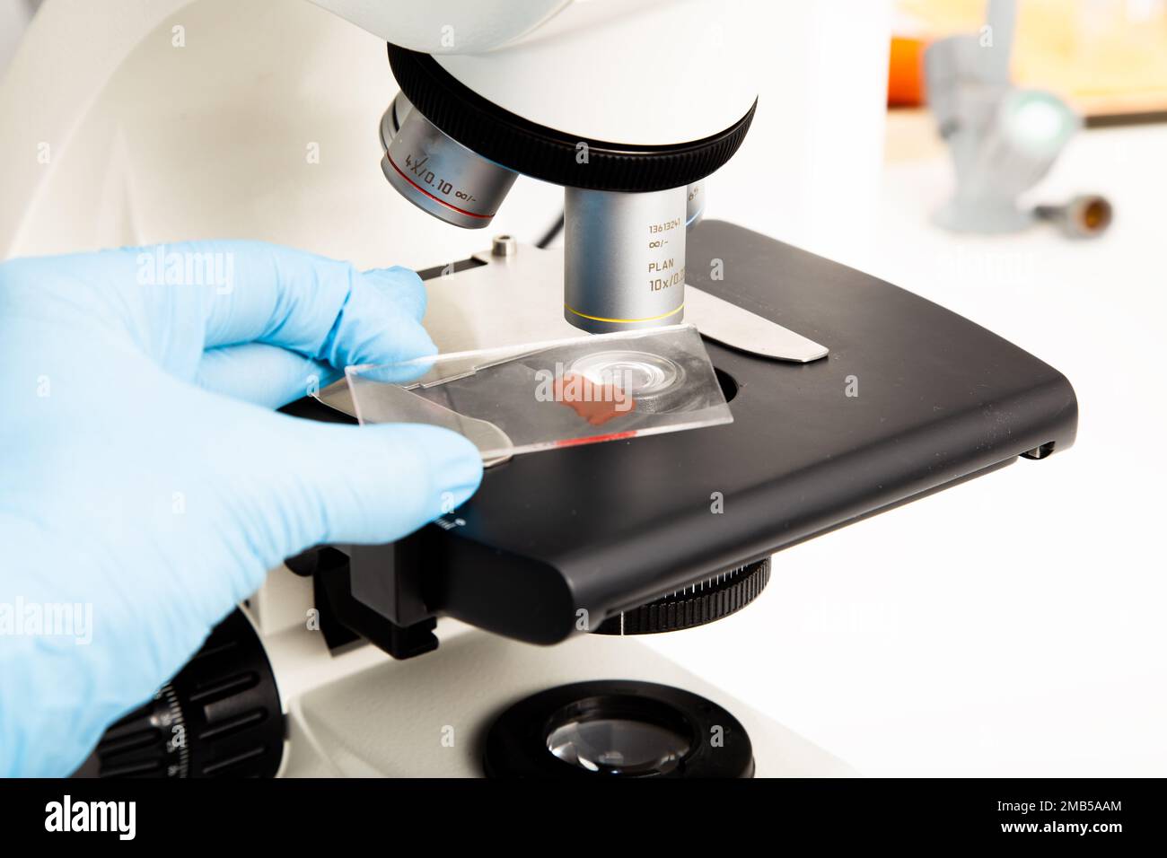 microscope at the medicine and biology laboratory Stock Photo - Alamy