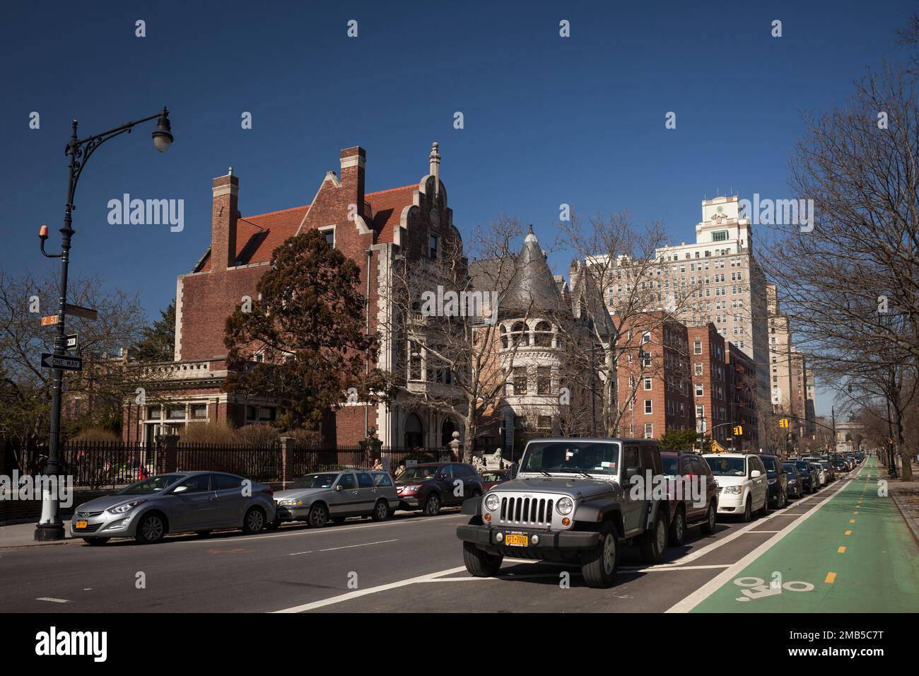 Residential buildings and mansions in Park Slope, Brooklyn, New York