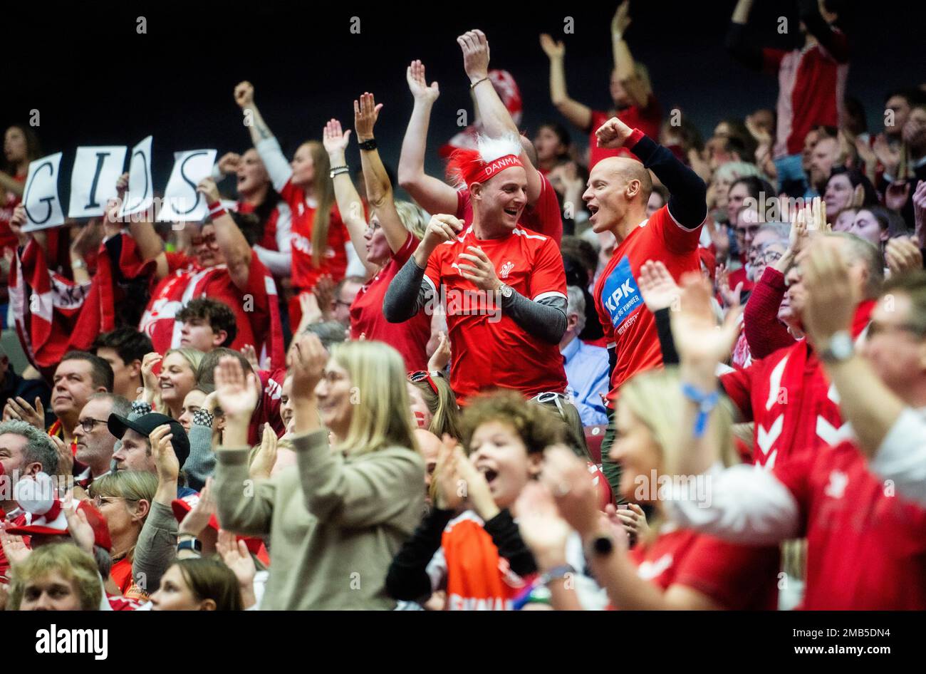 Malmo Sweden 19th Jan 2023 Handball Fans Of Denmark Seen On The