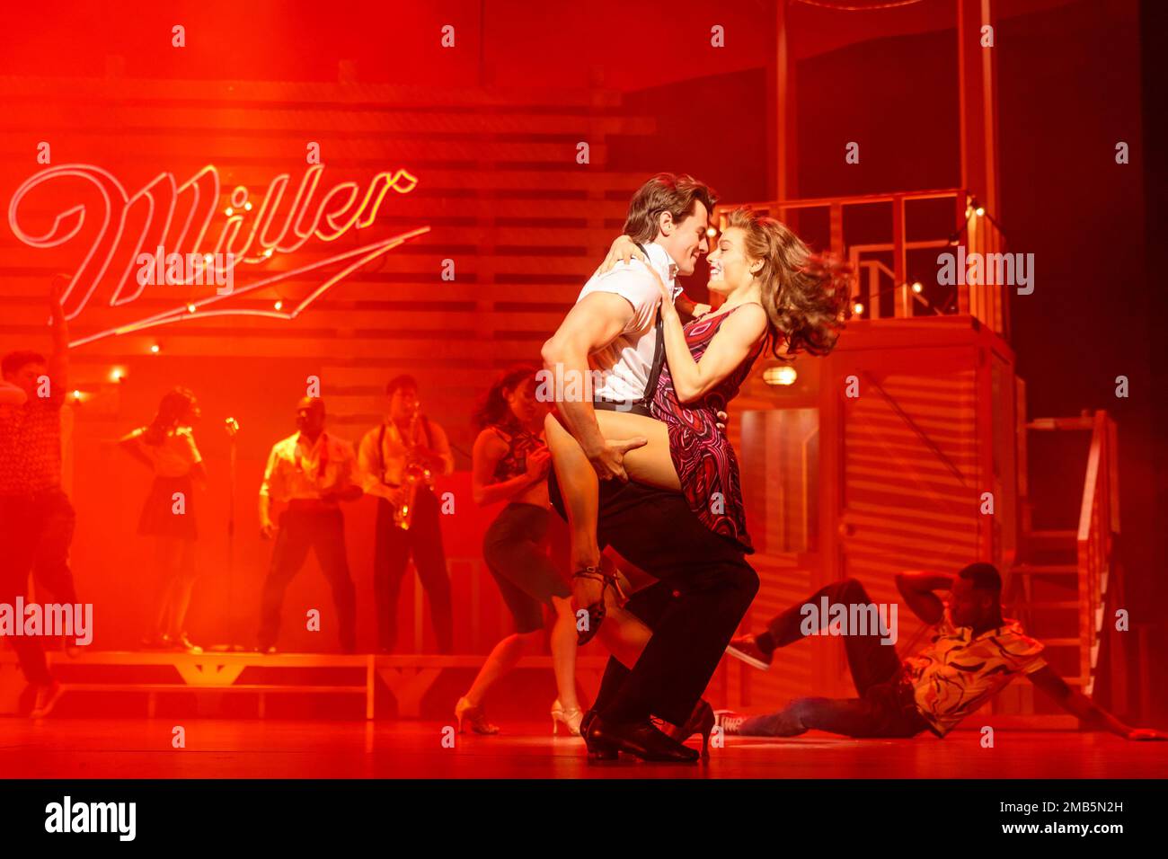 Dominion Theatre, London, UK. 20th January 2023.  Michael O'Reilly (Johnny) dances in a scene from Dirty Dancing. Following its record-breaking run last year, Dirty Dancing - The Classic Story On Stage returns to the West End until 29th April. Photo by Amanda Rose/Alamy Live News Stock Photo