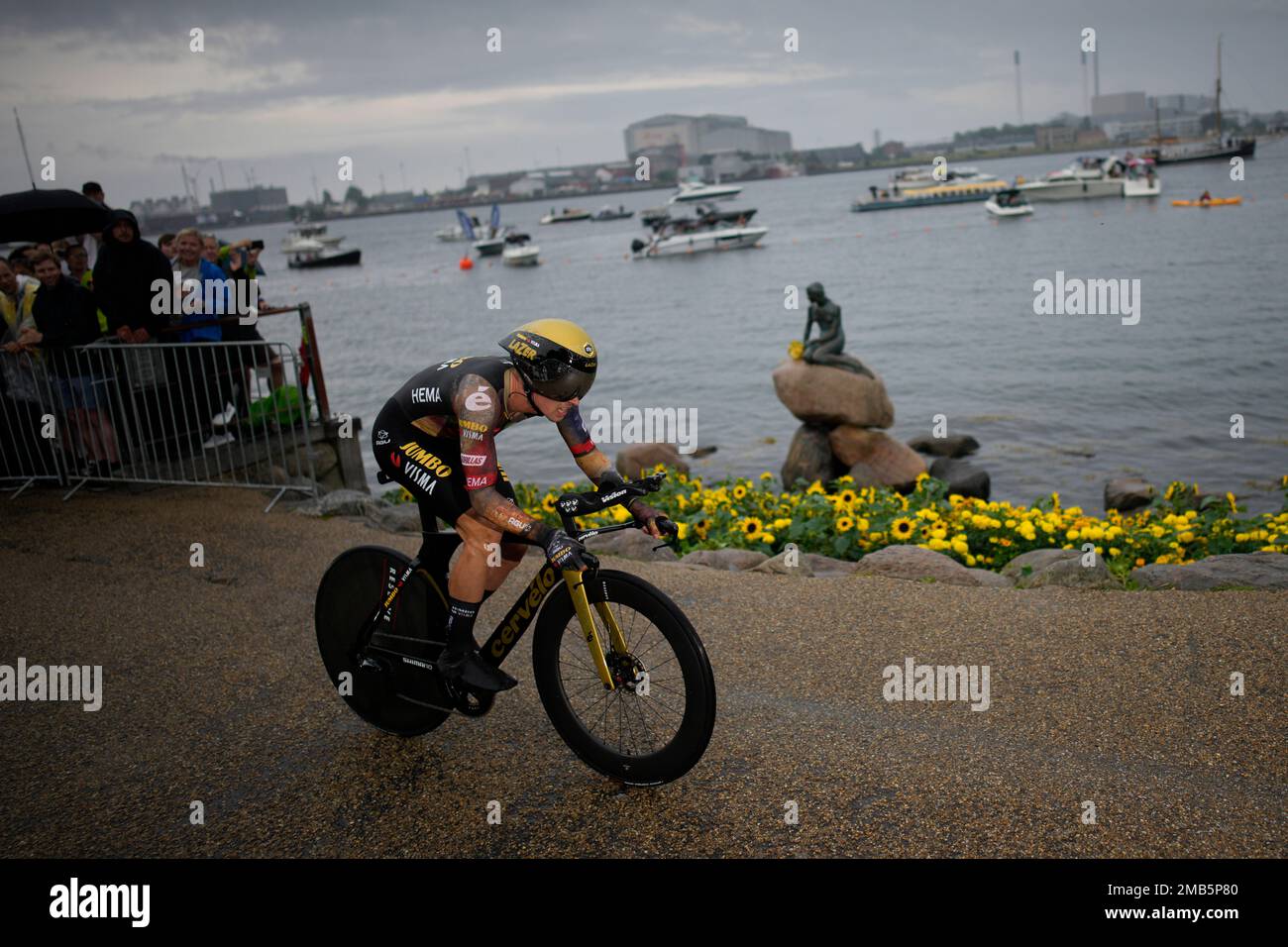 Slovenia s Primoz Roglic rides during the first stage of the Tour