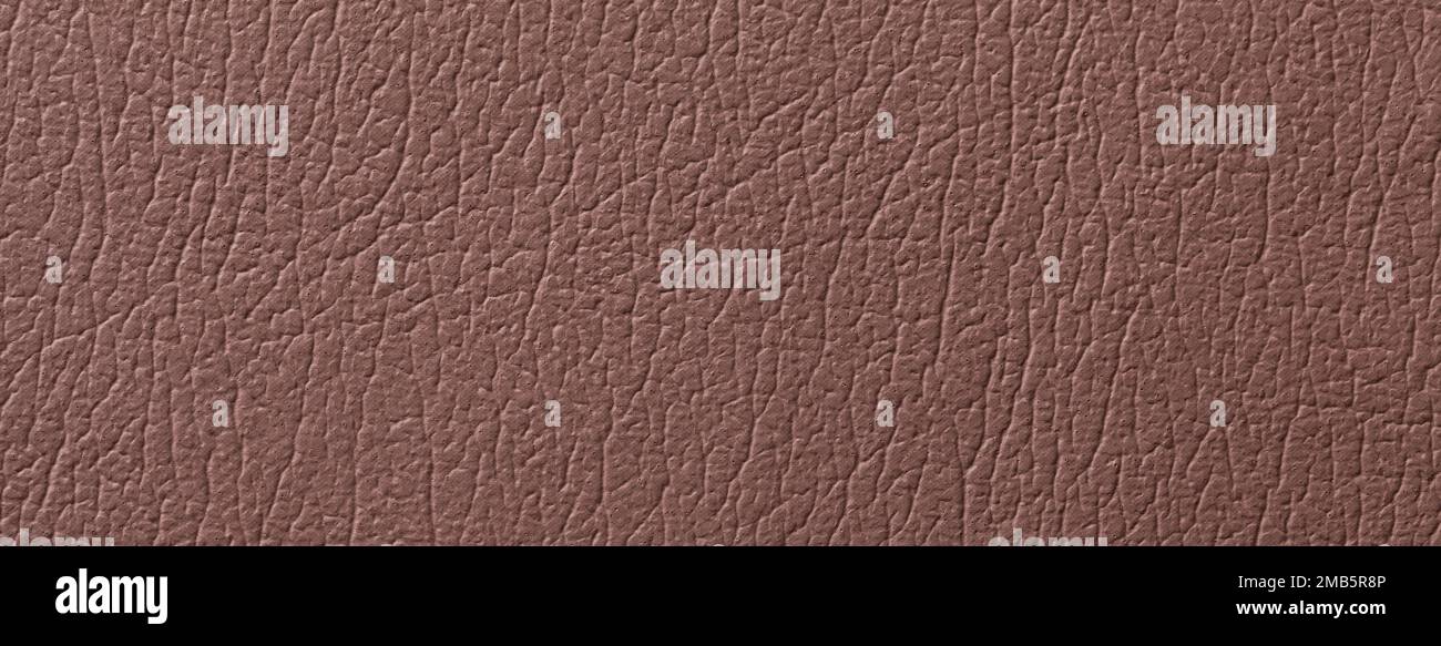 Brown leather texture background with pattern, closeup. Stock Photo