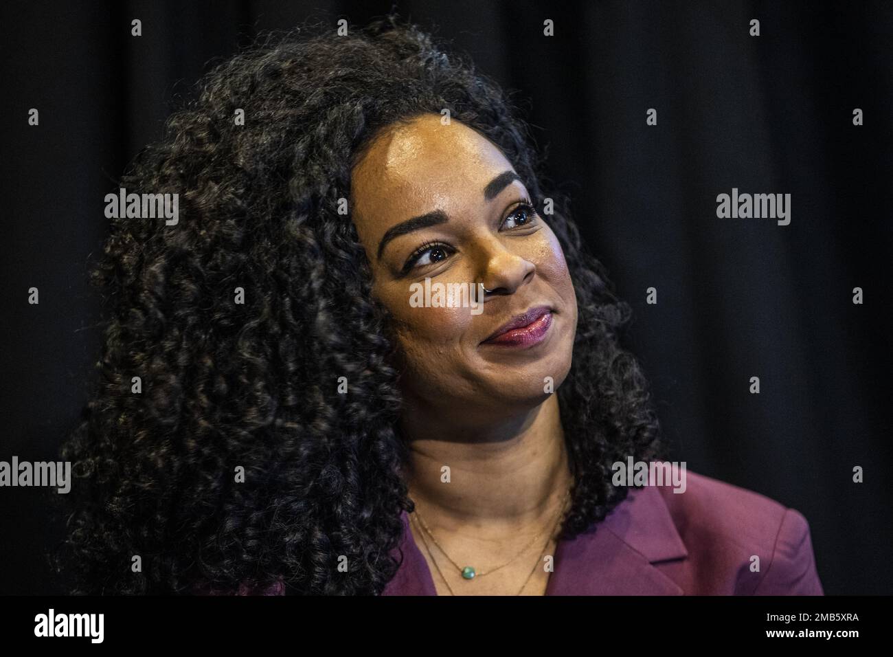 GRONINGEN - Media maker Veronica van Hoogdalem is awarded the Pop Media Prize at Eurosonic Noorderslag. This prize looks at the entire oeuvre of someone from the media, related to pop music. ANP VINCENT JANNINK netherlands out - belgium out Credit: ANP/Alamy Live News Stock Photo