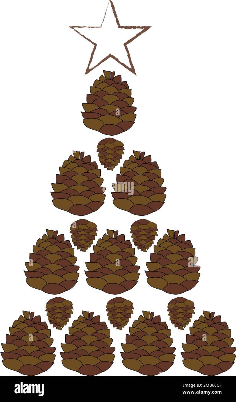 Pine tree 8 horn star